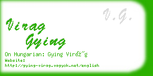 virag gying business card
